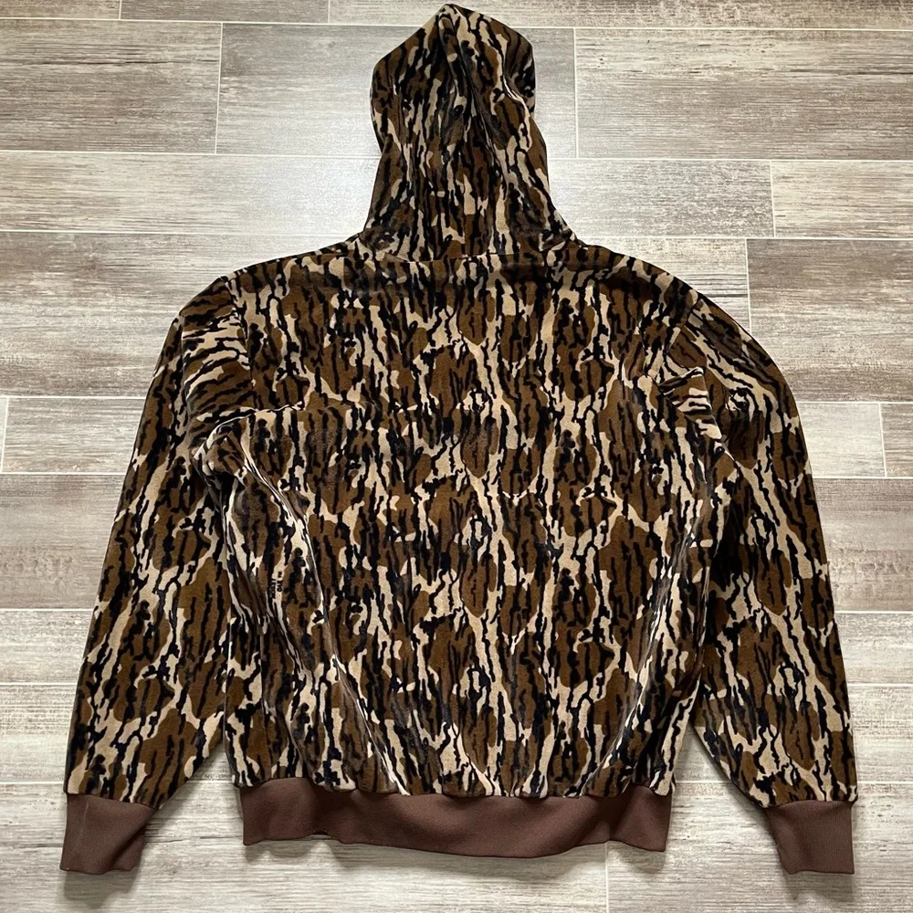 Vintage Carhartt Trebark 769 Camo Hoodie Mens XL Rare Velvet 80’s - Picture 2 of 6
